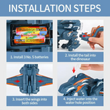 Dolls, Playsets & Toy Figures: Walking Dinosaur Toy with Lights