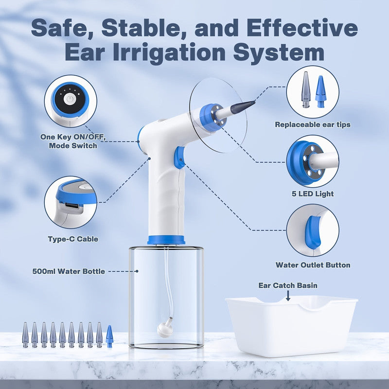 Wellness Accessories: Electric Hydraulic Ear Irrigation System Kit