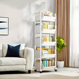 Bookcases & Shelves: Mobile Bookshelf Office Cart (5-Tier)