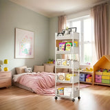 Bookcases & Shelves: Mobile Bookshelf Office Cart (5-Tier)
