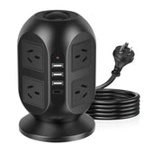 12-in-1 Tower Power Strip with USB