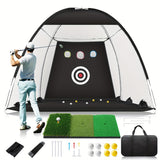 Golf Training Aids: Golf Practice Net with Mat & Target