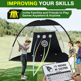 Golf Training Aids: Golf Practice Net with Mat & Target