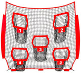 Soccer & Soccer Accessories: Football Outdoor Target Throwing Net with 5 Pockets