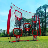 Soccer & Soccer Accessories: Football Outdoor Target Throwing Net with 5 Pockets