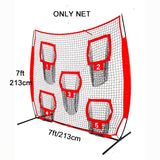 Soccer & Soccer Accessories: Football Outdoor Target Throwing Net with 5 Pockets