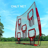 Soccer & Soccer Accessories: Football Outdoor Target Throwing Net with 5 Pockets