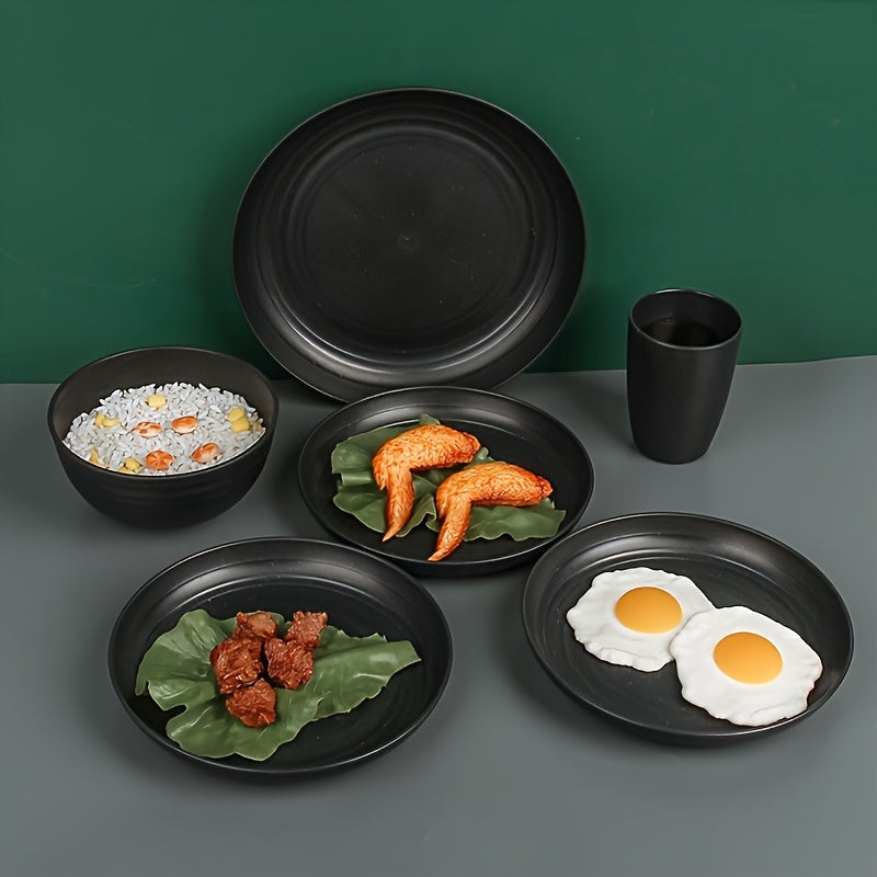 Disposable Cutlery: Shatterproof Tableware Set for Camping & Home (16pcs)