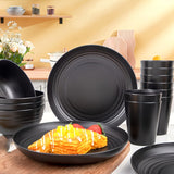 Disposable Cutlery: Shatterproof Tableware Set for Camping & Home (16pcs)