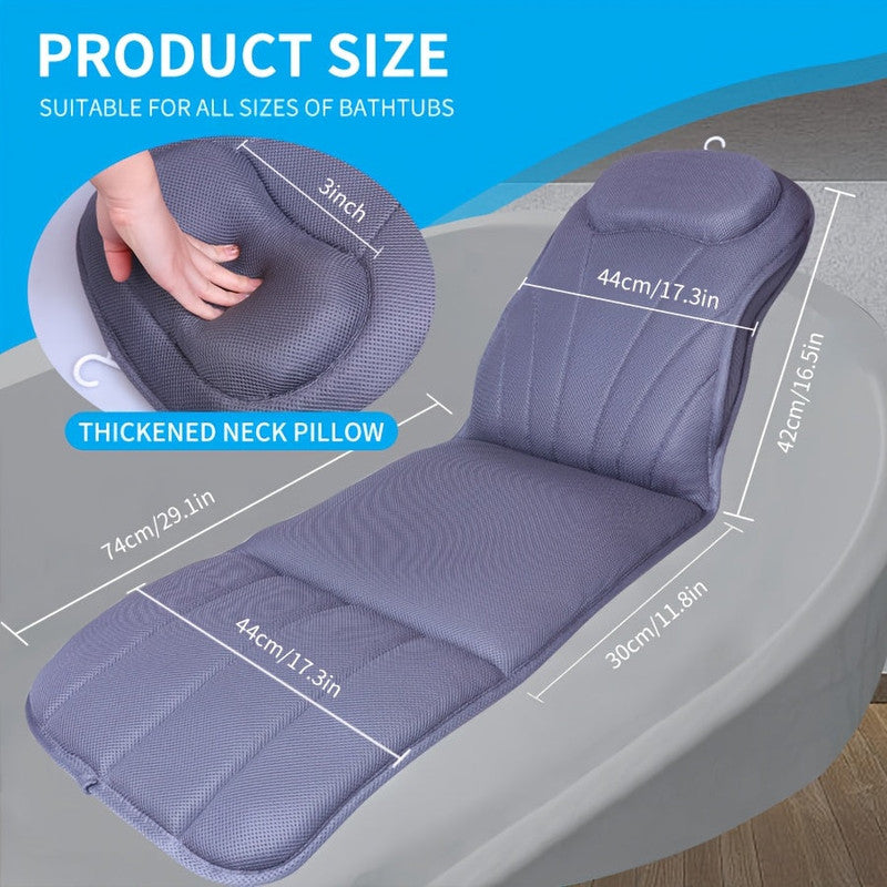 Full Body Bathtub Mat Pillow