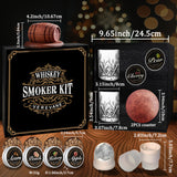 Drinkware: Whiskey Smoker Kit with 6 Wood Flavors & Accessories