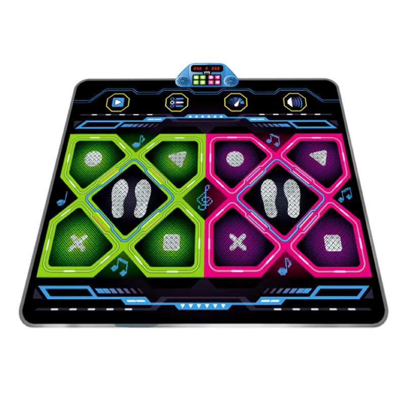 Double Dance Pad LED Rhythm Game Mat