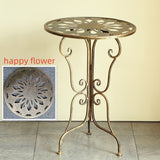 Vintage Metal Scrollwork Side Table