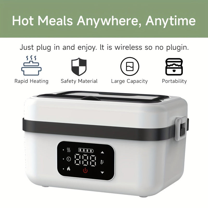Kid's Lunch Boxes & Bags: Electric Heated Lunch Box USB Rechargeable 1000ml