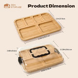 Cutlery: Bamboo Cheese Tray with Acrylic Lid