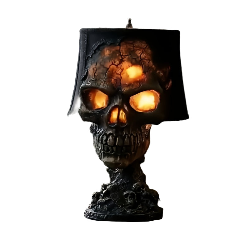 Table Lamps: Lava Skull Lamp USB Halloween Night Light