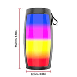 Audio Speakers: LED Lights Speaker with Powerful Bass Black