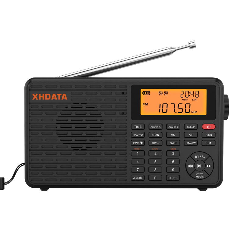 Stereo Digital Portable Radio Black