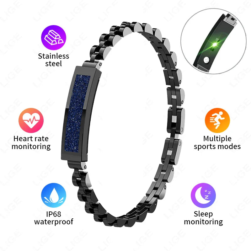 Pedometer Health Smart Bracelet Black