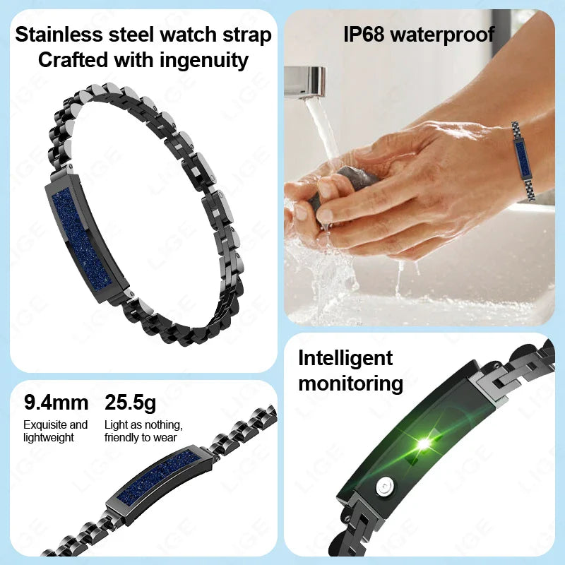 Pedometer Health Smart Bracelet Black