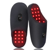 Wellness Accessories: Rechargeable Red Light Therapy Slippers Black