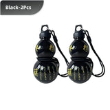 Kitchen Utensils: 2pcs 800ml Gourd Water Bottle Black
