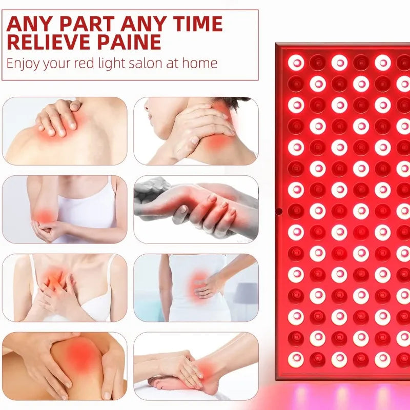 Skincare Masks & Peels: LED Red Light Therapy Panel Lamp: Facial Anti-Aging, Skin Care