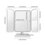 Makeup Mirrors: Trifold LED Makeup Mirror Beauty Lights