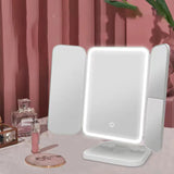 Makeup Mirrors: Trifold LED Makeup Mirror Beauty Lights
