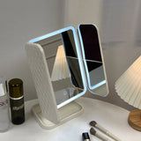 Makeup Mirrors: Trifold LED Makeup Mirror Beauty Lights