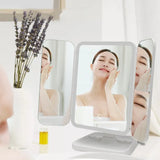 Makeup Mirrors: Trifold LED Makeup Mirror Beauty Lights