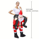 Christmas Decorations: Riding Santa Inflatable Christmas Costume