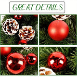 Christmas Wreaths & Garlands: Pre-Lit Christmas Door Wreath LED Decor