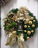 Snowman Fruit Nut Christmas Wreath