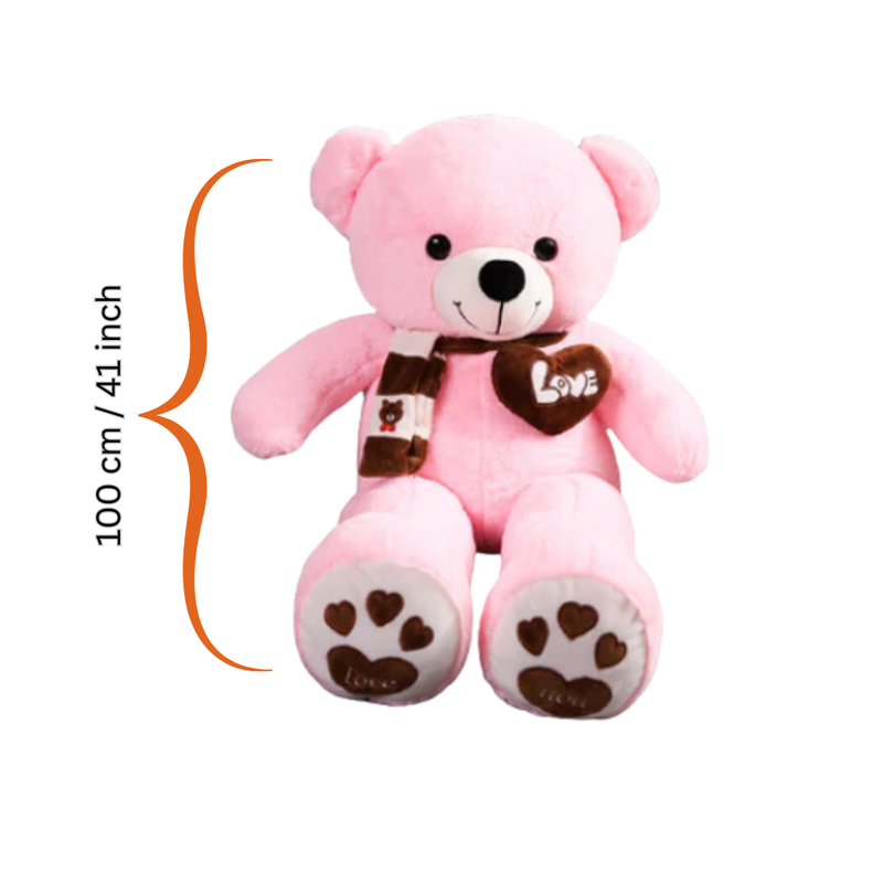 Huge 100cm Giant Pink Teddy Bear Soft Plush