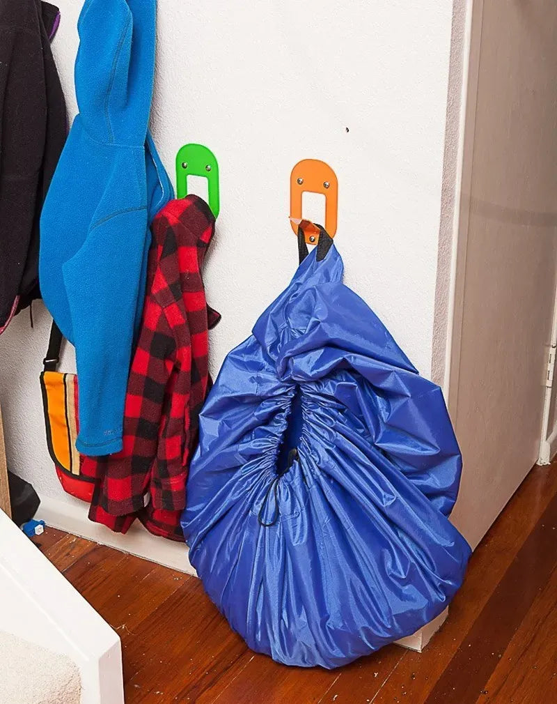Trendbay Blue Toy Storage Bag & Play Mat 50cm Portable Toys Organizer