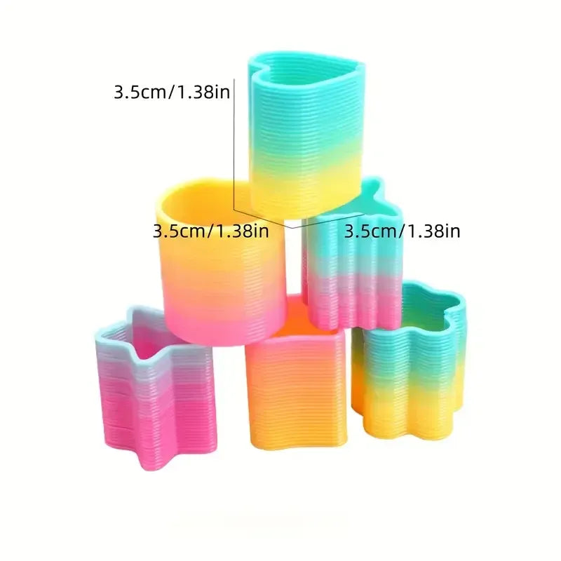 Trendbay Rainbow Magic Spring Mini Plastic Fidget Toys