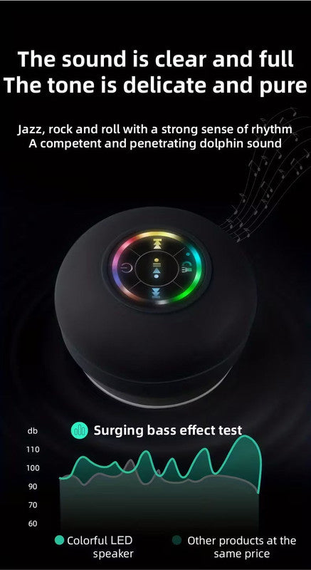 Portable Wireless Speaker with Suction Cup