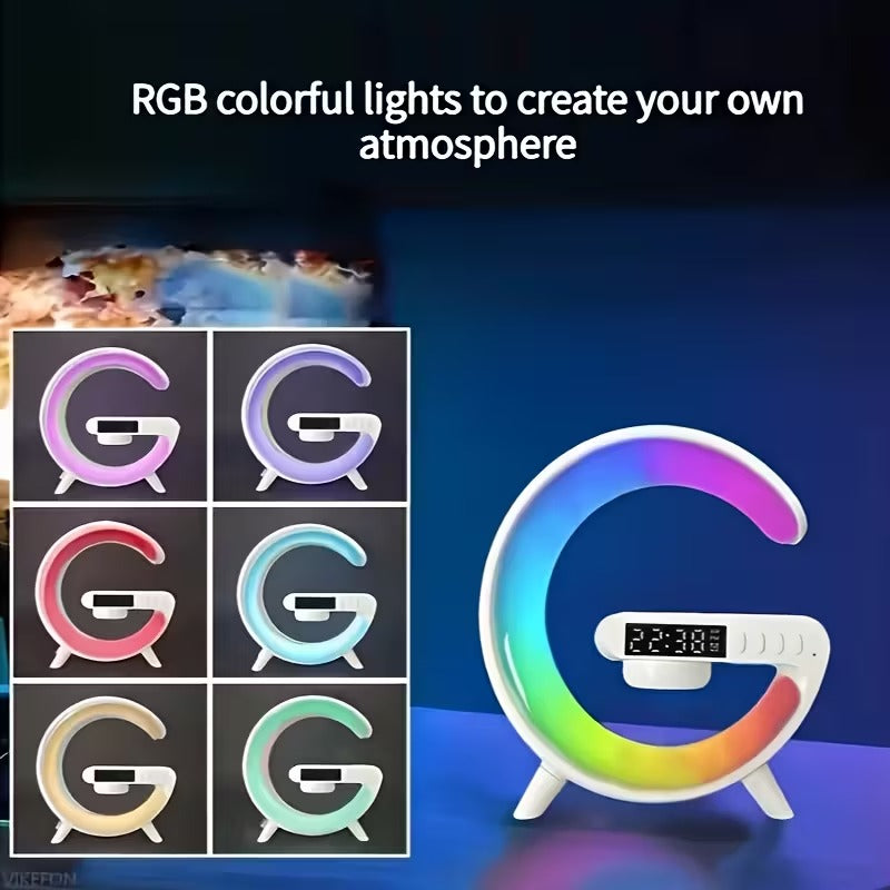 Wireless Bluetooth Speaker with RGB Light & Alarm