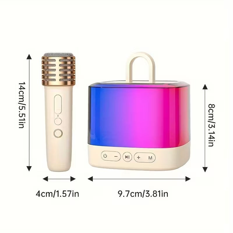 Audio Speakers: Mini Karaoke Machine with Wireless Microphones