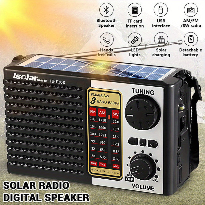 Radios: Solar Portable Radio with Digital Speaker