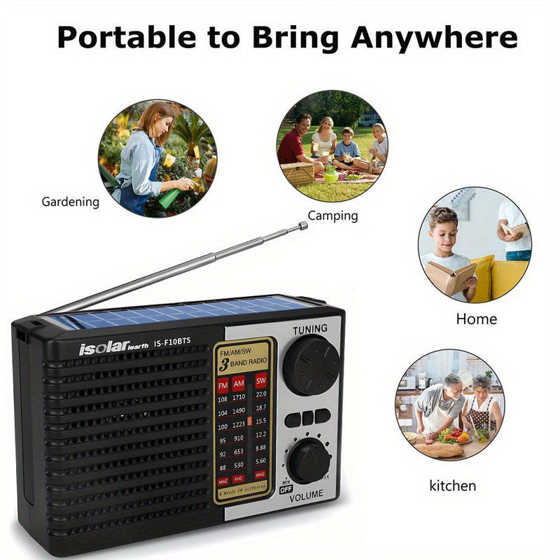 Radios: Solar Portable Radio with Digital Speaker