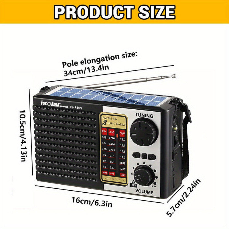 Radios: Solar Portable Radio with Digital Speaker