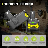 2pcs Lithium-Ion Battery for Ryobi One+
