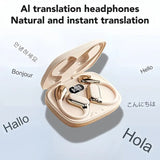 In Ear Headphones & Earbuds: AI Translation Wireless Earbuds Noise Cancelling