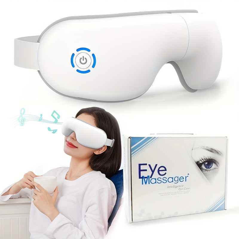 Massagers: 4D Portable Eye Massager with Heat & Music