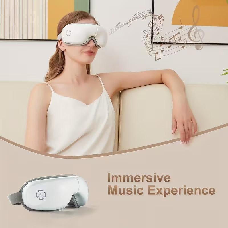 Massagers: 4D Portable Eye Massager with Heat & Music