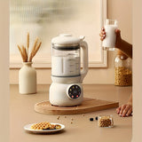 Food Mixers & Blenders: Automatic Nut Milk Maker with Rotating Cleaning Brush