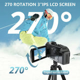 Camera Accessories: 1080P 24MP Digital Camera with 3.0" LCD