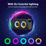 Audio Speakers: Portable Karaoke Speaker with 2 Wireless Microphones